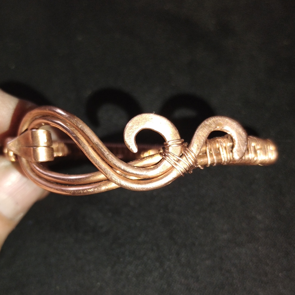 Artisan Copper Swirl Bracelet